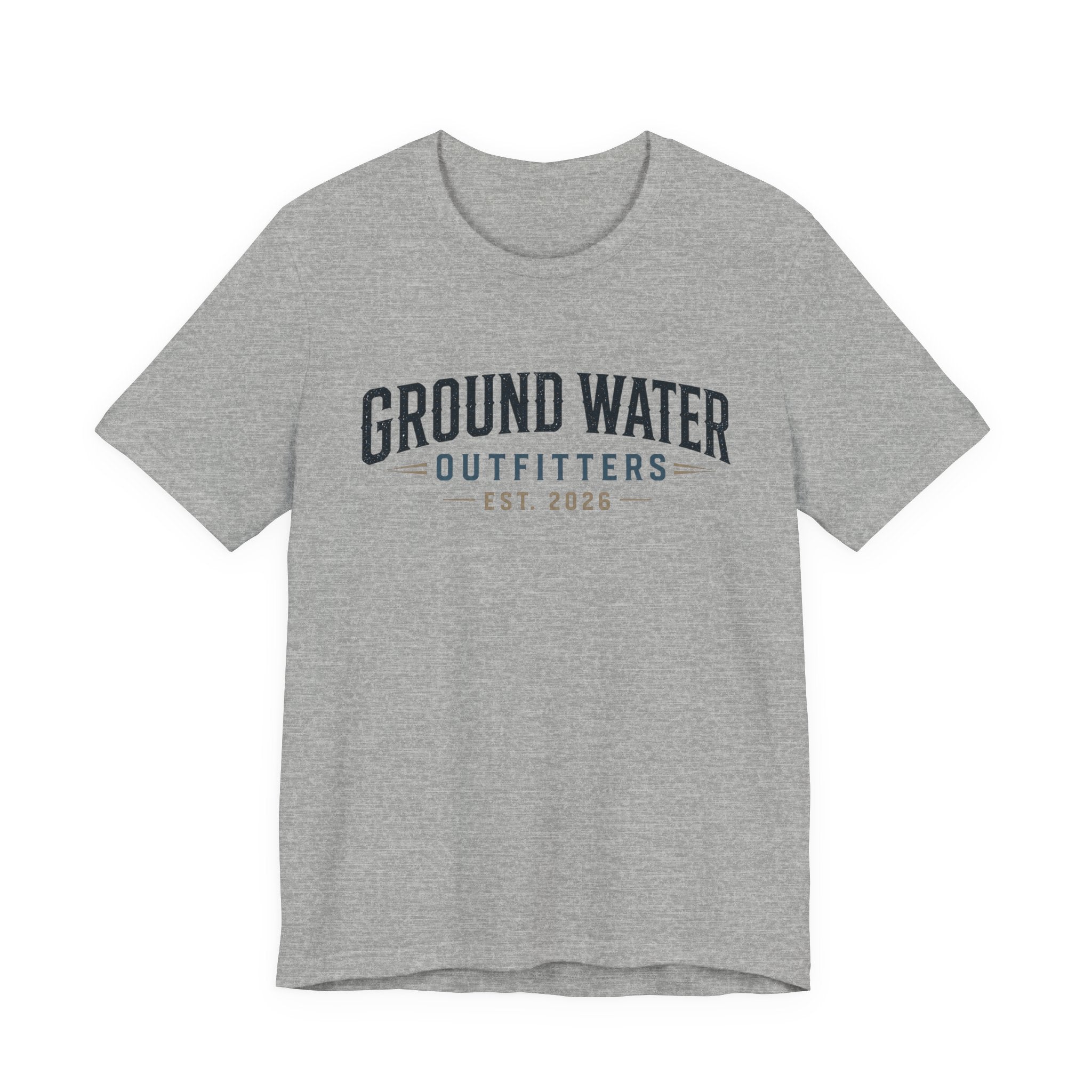 Ground Water Outfitters Tee – 'Ground Water' Arch Logo T‑Shirt