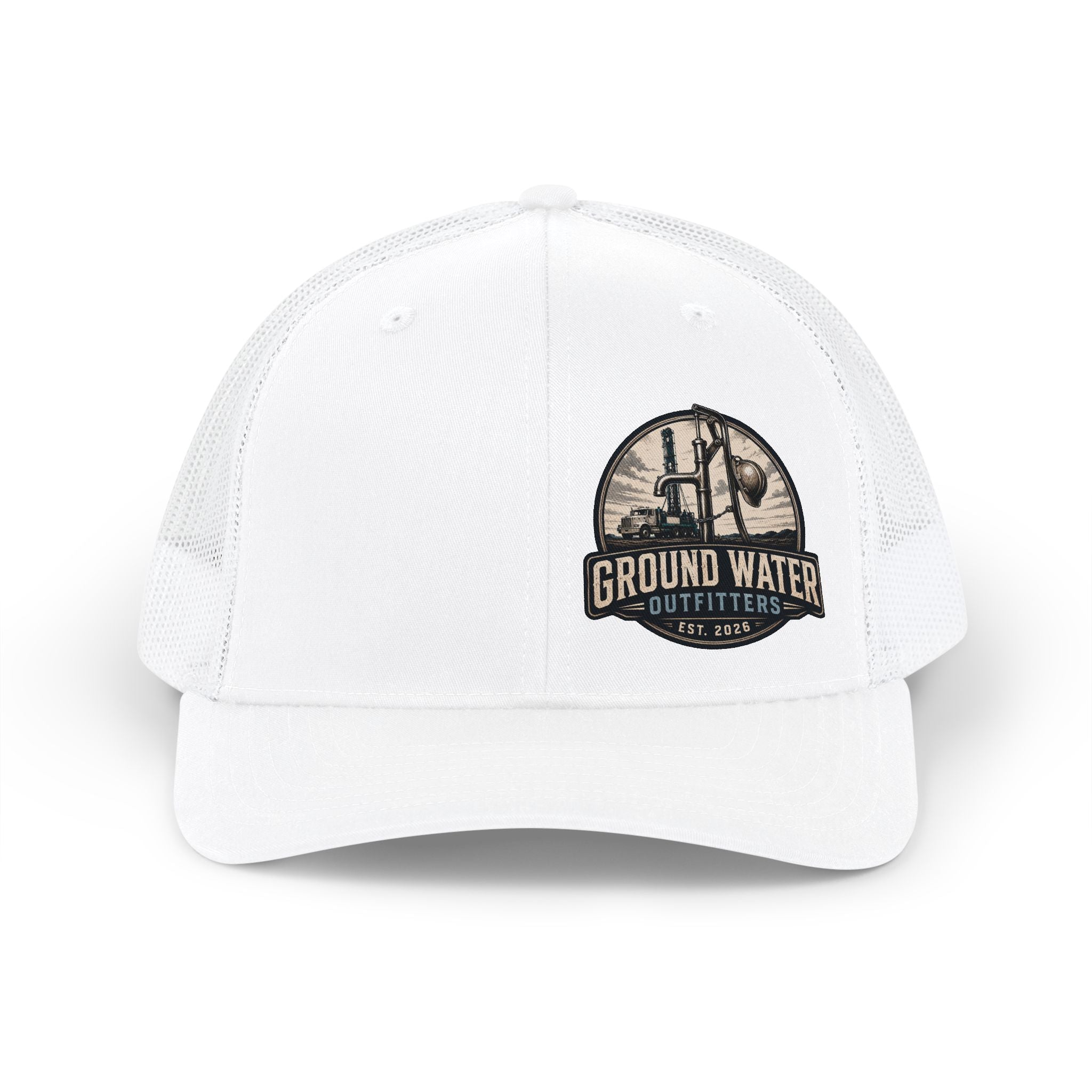 Ground Water Outfitters Snapback Trucker Cap – Vintage Fishing Logo Hat
