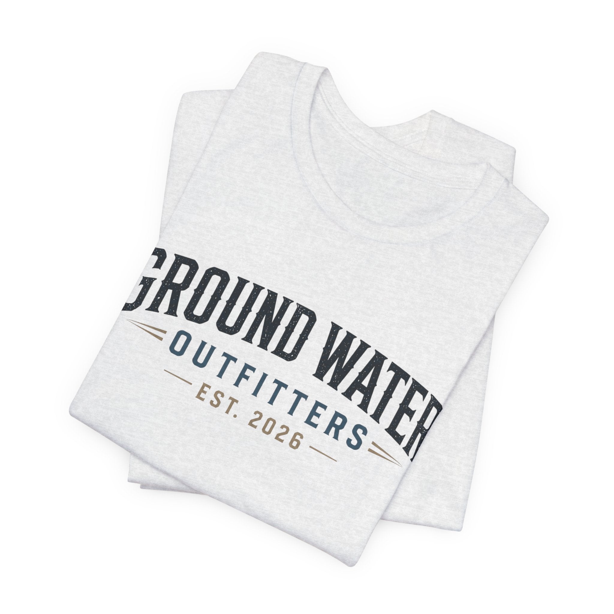 Ground Water Outfitters Tee – 'Ground Water' Arch Logo T‑Shirt