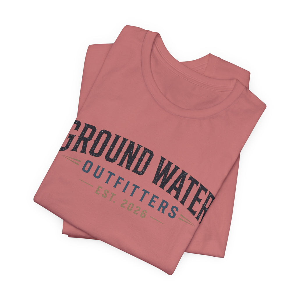 Ground Water Outfitters Tee – 'Ground Water' Arch Logo T‑Shirt