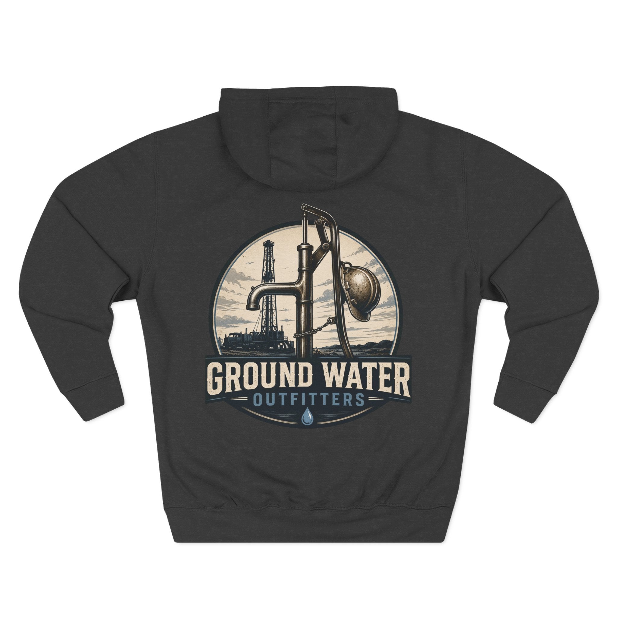 Three-Panel Fleece Hoodie