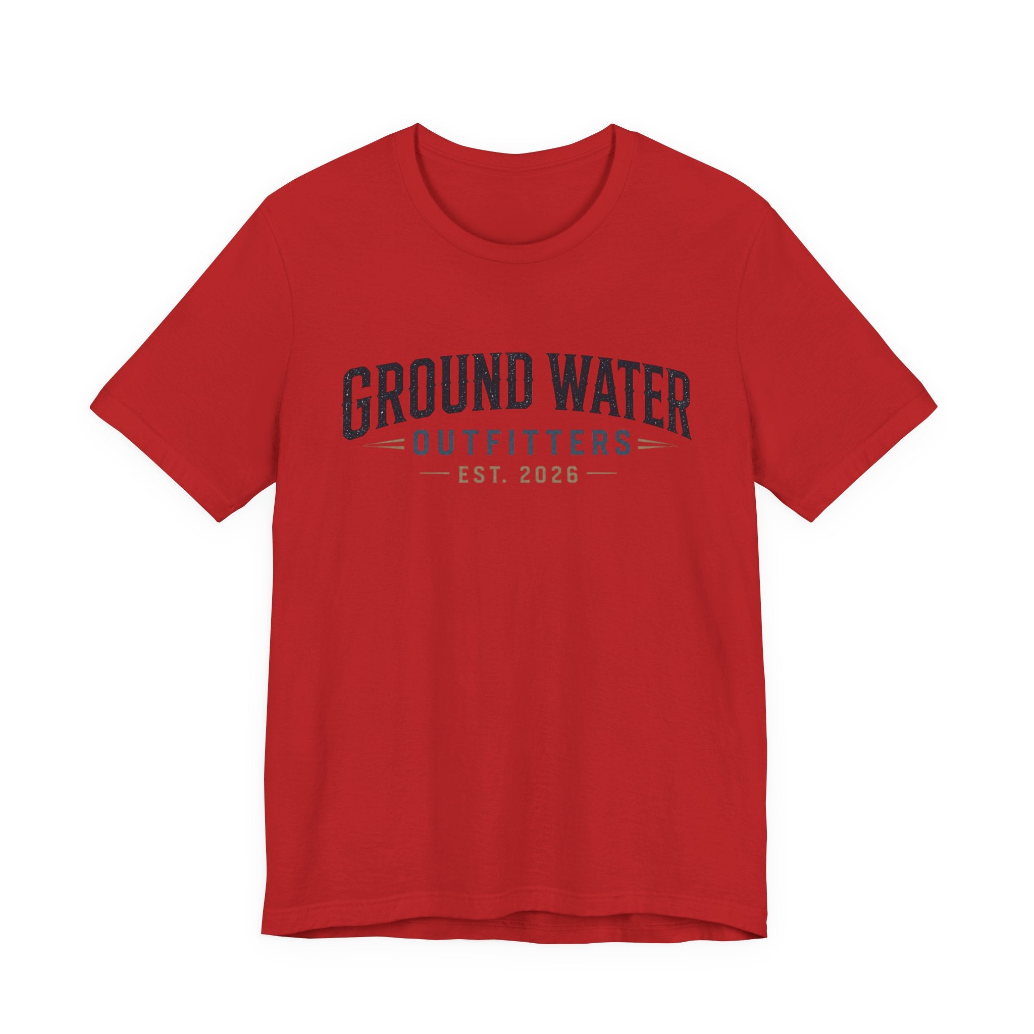 Ground Water Outfitters Tee – 'Ground Water' Arch Logo T‑Shirt