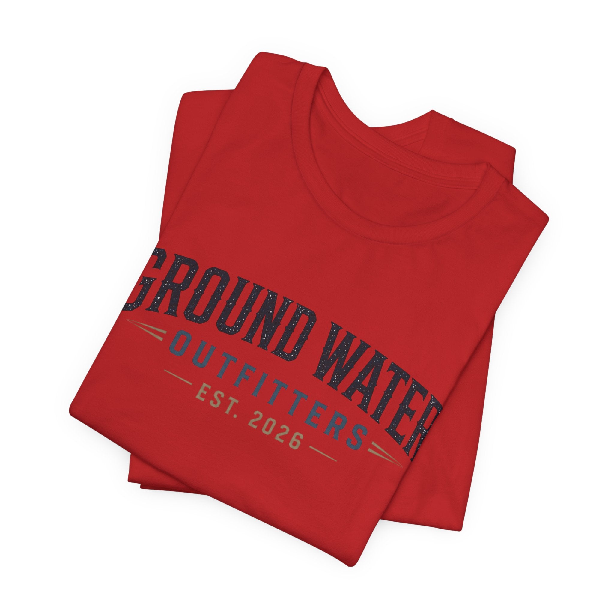 Ground Water Outfitters Tee – 'Ground Water' Arch Logo T‑Shirt