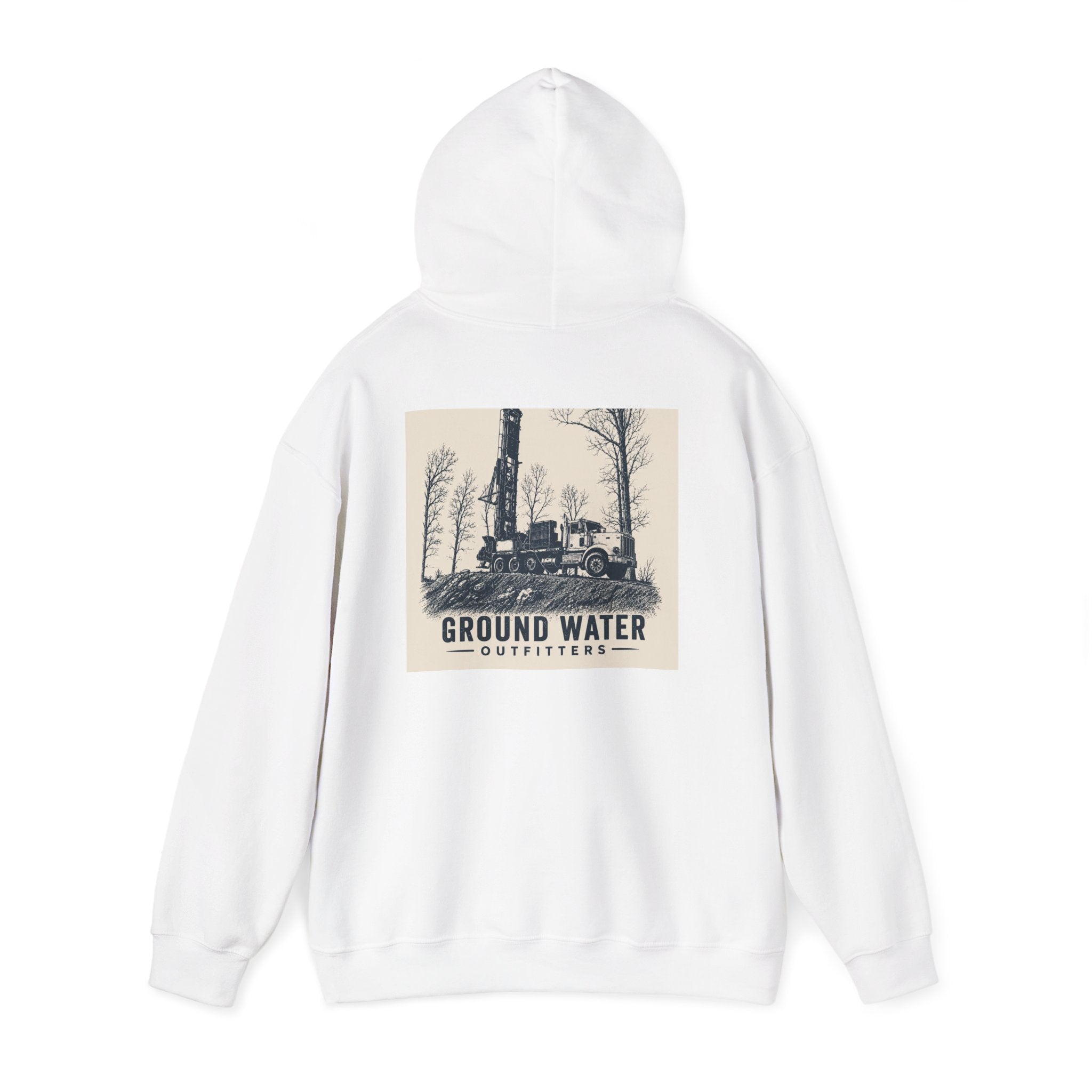 Ground Water Outfitters Hoodie — Vintage Truck Outdoors Pullover