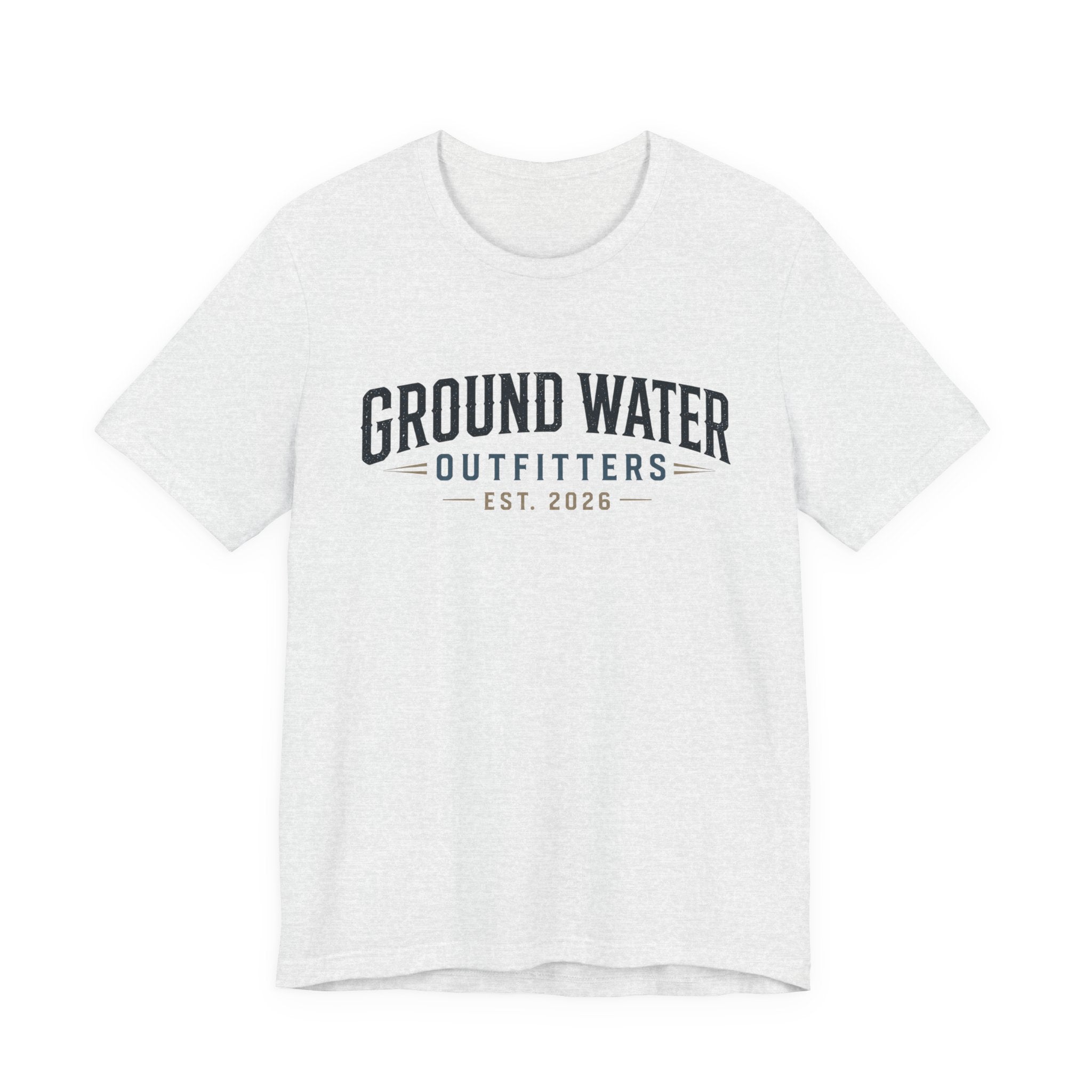 Ground Water Outfitters Tee – 'Ground Water' Arch Logo T‑Shirt