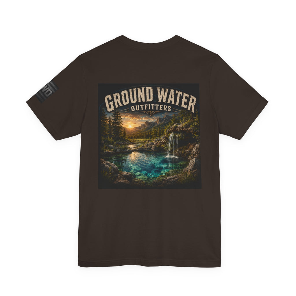 Ground Water Outfitters Nature Graphic Tee — Scenic Mountain Lake T-Shirt
