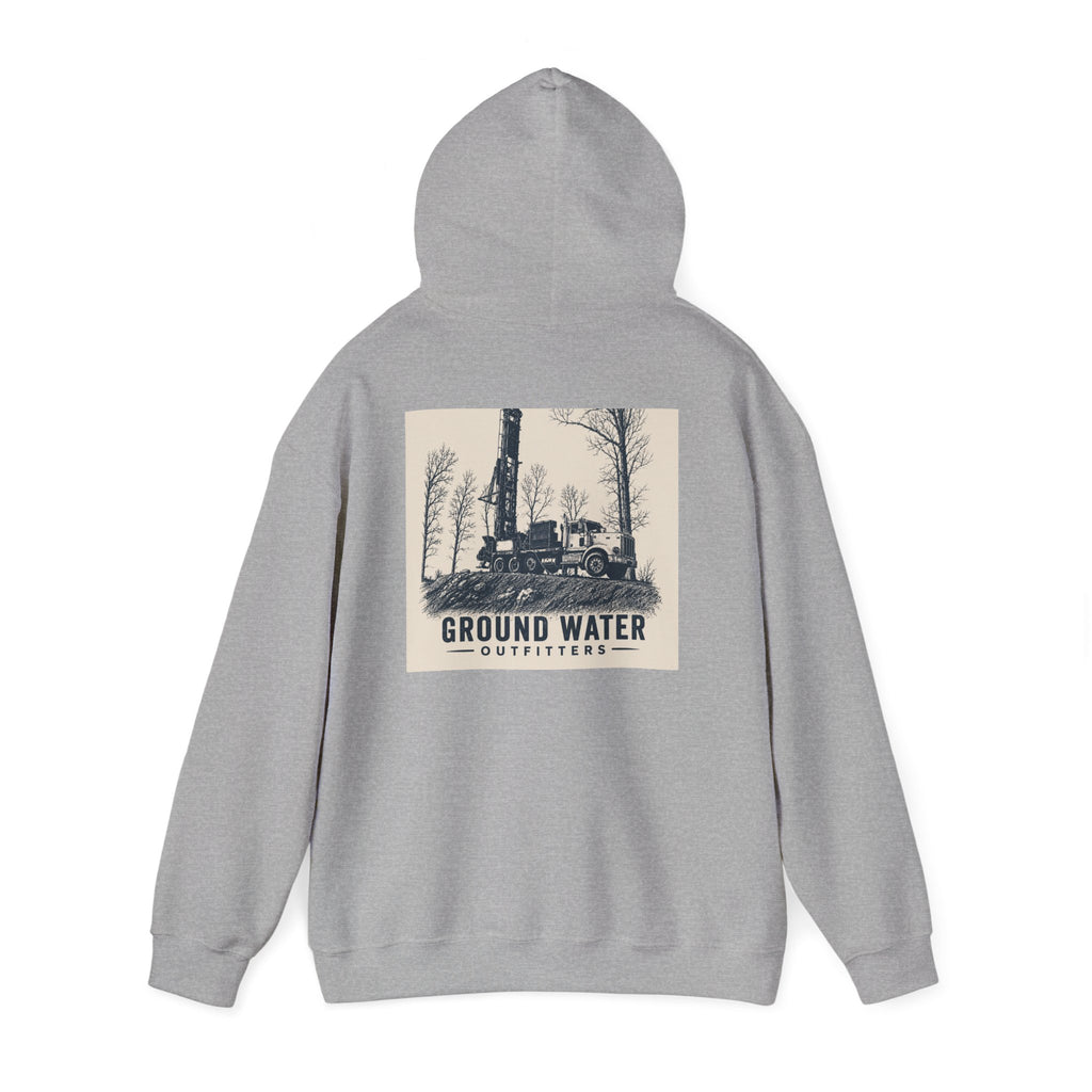 Ground Water Outfitters Hoodie — Vintage Truck Outdoors Pullover