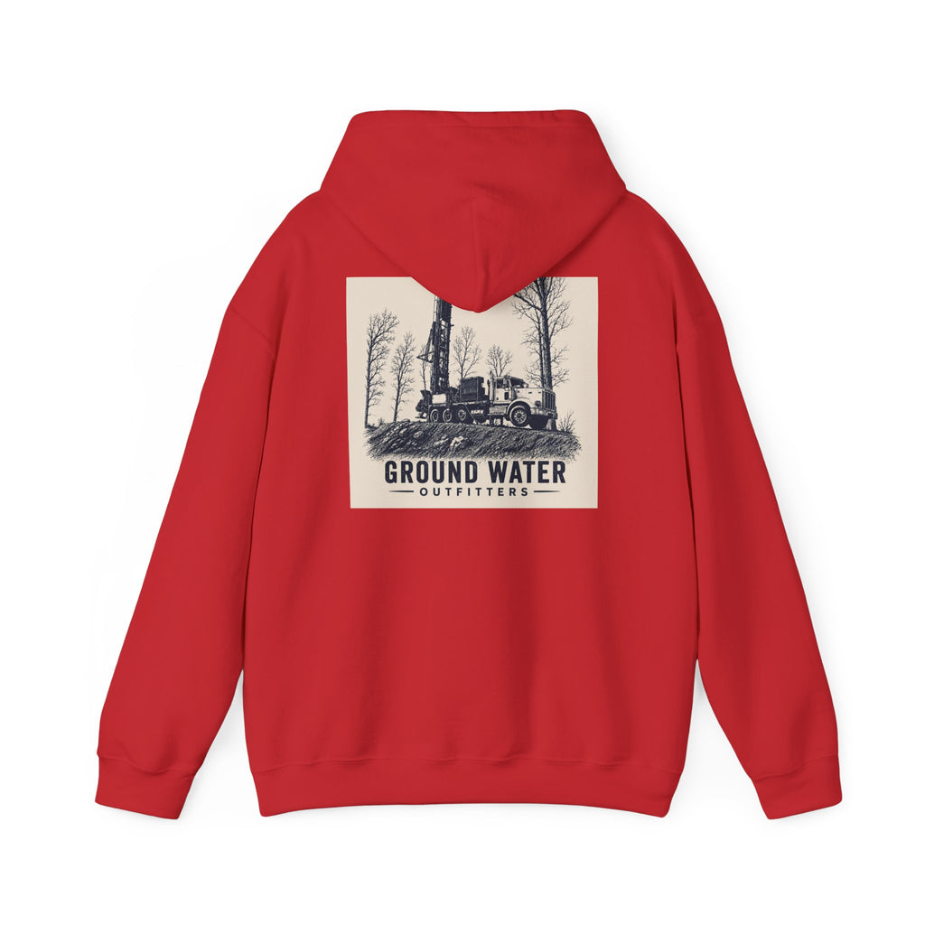 Ground Water Outfitters Hoodie — Vintage Truck Outdoors Pullover
