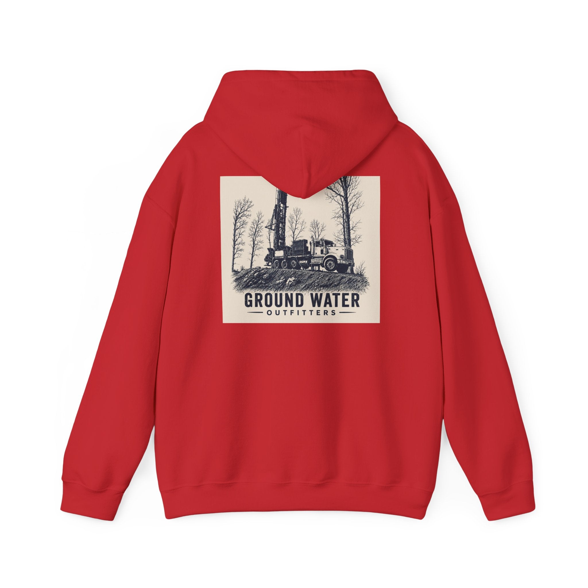 Ground Water Outfitters Hoodie — Vintage Truck Outdoors Pullover