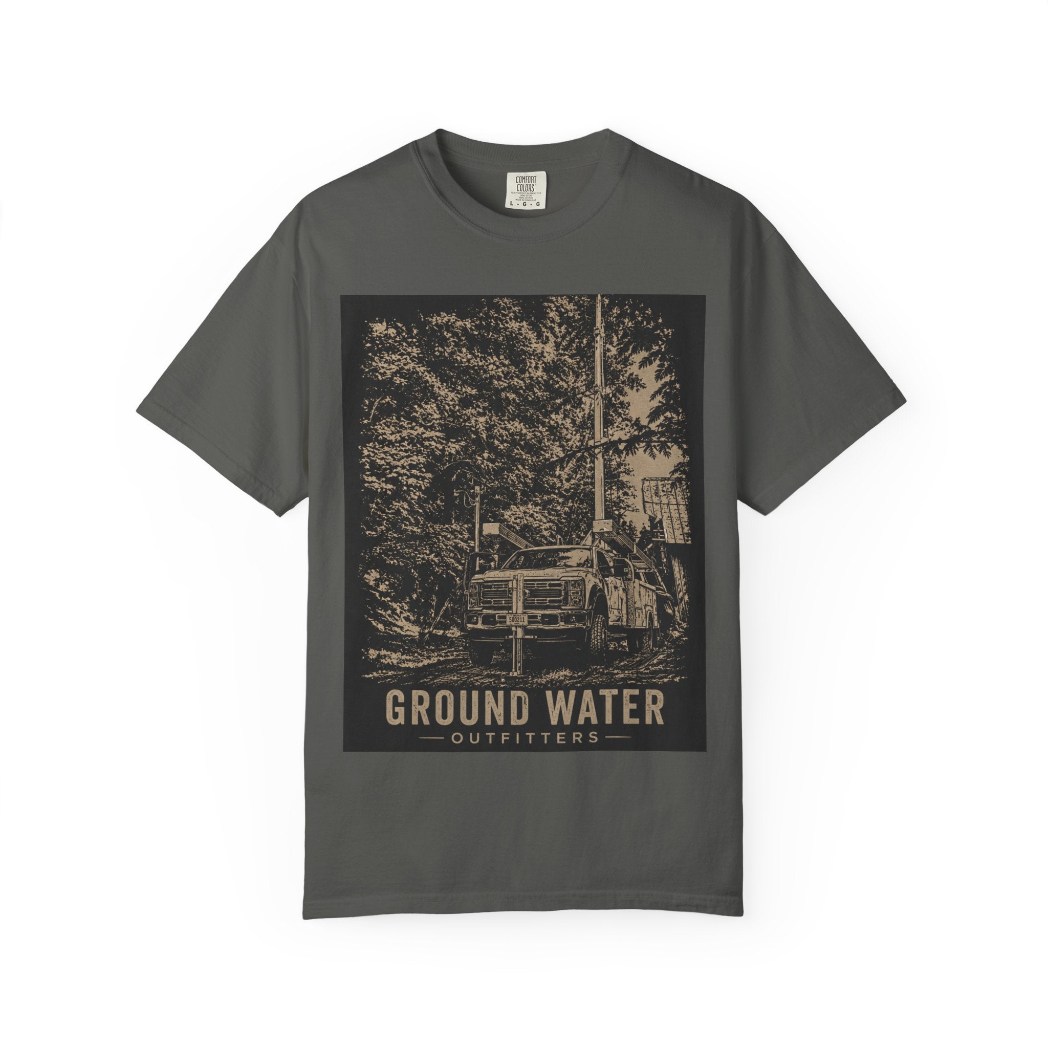 Ground Water Outfitters Truck Tee — Outdoor Adventure Graphic T-Shirt